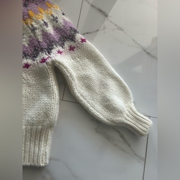 Sezane Multicolor Patterned Sweater - Picture 12 of 13